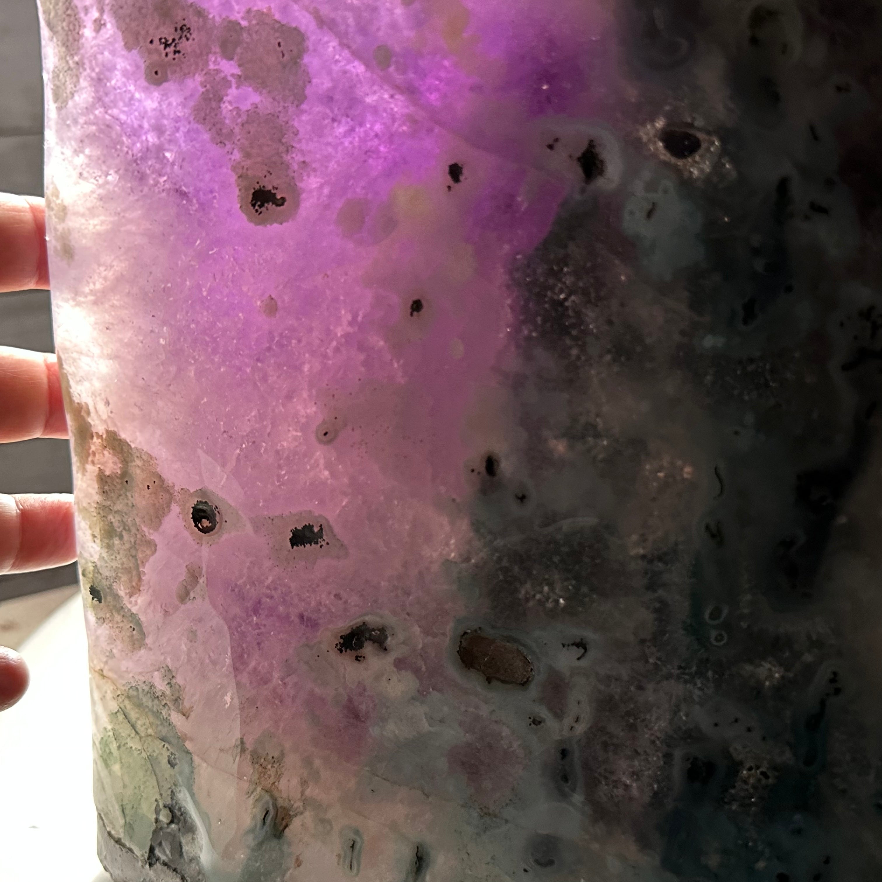 Extra Quality Polished Brazilian Amethyst Cathedral, 83.8 lbs & 23" tall Model #5602-0008 by Brazil Gems - Brazil GemsBrazil GemsExtra Quality Polished Brazilian Amethyst Cathedral, 83.8 lbs & 23" tall Model #5602-0008 by Brazil GemsPolished Cathedrals5602-0008