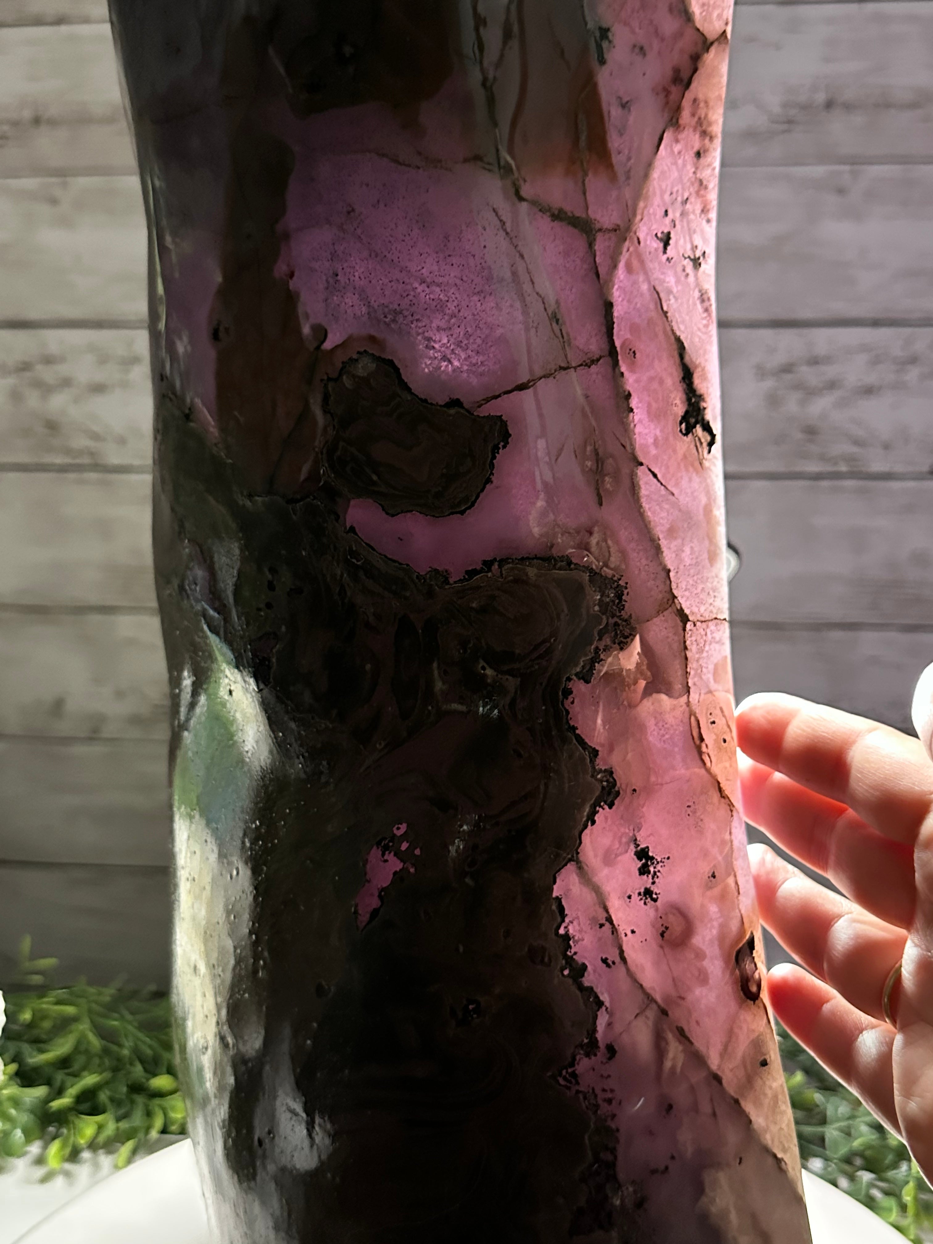 Extra Quality Polished Brazilian Amethyst Cathedral, 70.9 lbs & 28.7" tall Model #5602-0177 by Brazil Gems - Brazil GemsBrazil GemsExtra Quality Polished Brazilian Amethyst Cathedral, 70.9 lbs & 28.7" tall Model #5602-0177 by Brazil GemsPolished Cathedrals5602-0177