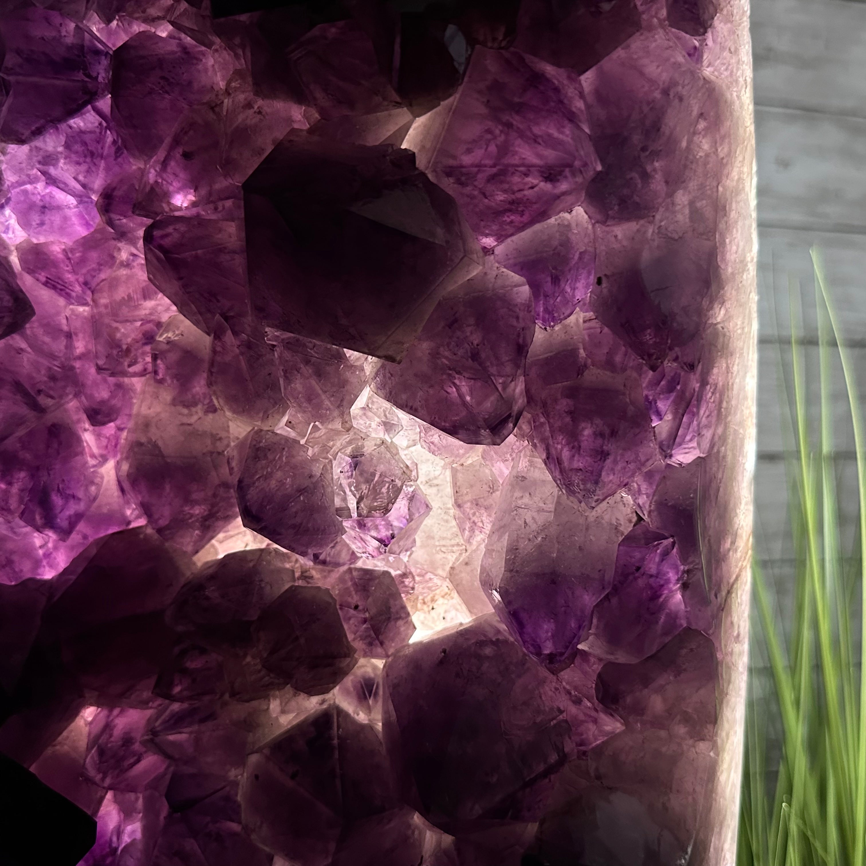 Extra Plus Quality Polished Brazilian Amethyst Cathedral, 85.4 lbs & 16.75" tall Model #5602-0044 by Brazil Gems - Brazil GemsBrazil GemsExtra Plus Quality Polished Brazilian Amethyst Cathedral, 85.4 lbs & 16.75" tall Model #5602-0044 by Brazil GemsPolished Cathedrals5602-0044