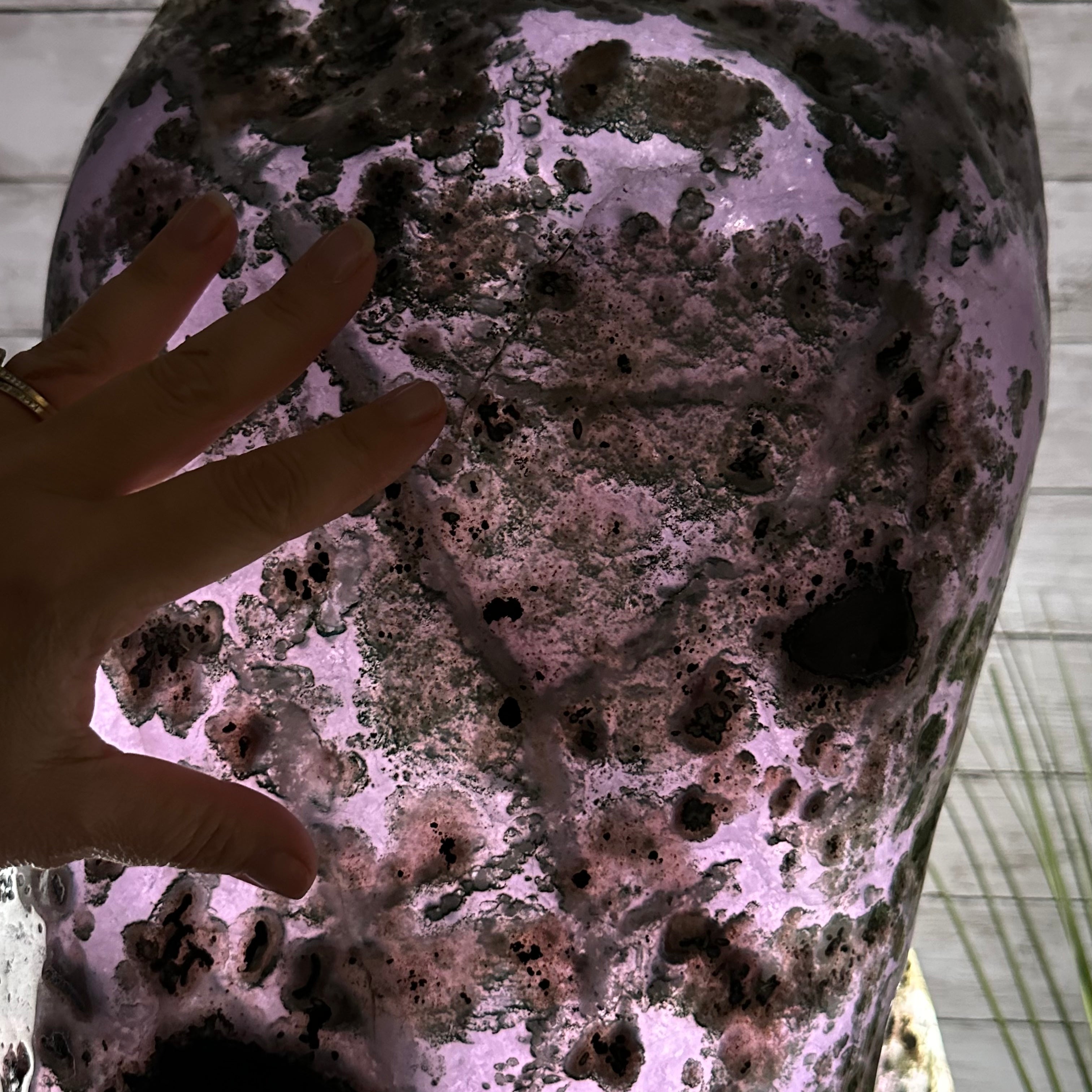 Extra Quality Polished Brazilian Amethyst Cathedral, 110.5 lbs & 26.5" tall Model #5602-0063 by Brazil Gems - Brazil GemsBrazil GemsExtra Quality Polished Brazilian Amethyst Cathedral, 110.5 lbs & 26.5" tall Model #5602-0063 by Brazil GemsPolished Cathedrals5602-0063