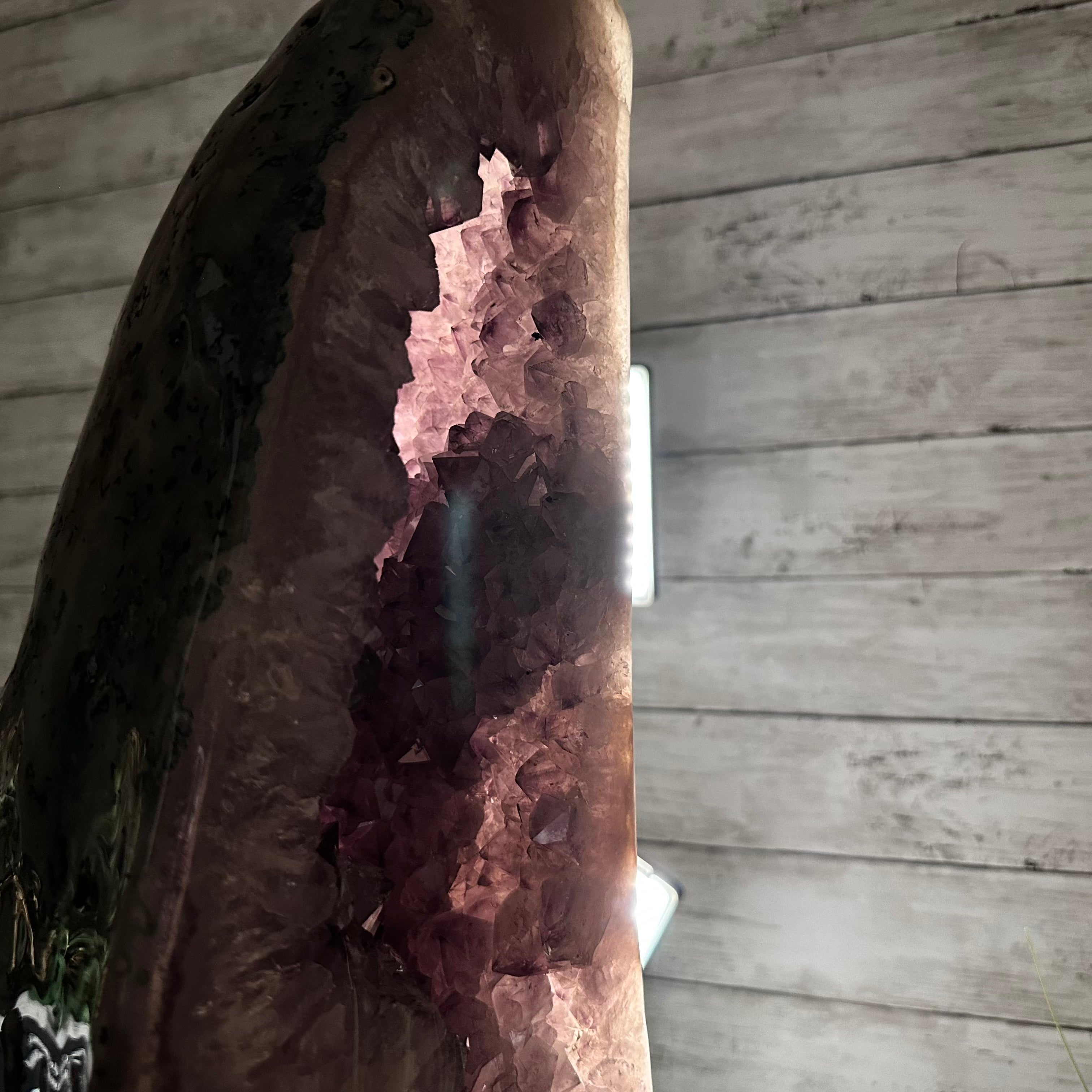 Extra Quality Polished Brazilian Amethyst Cathedral, 78.6 lbs & 24.5" tall Model #5602-0178 by Brazil Gems - Brazil GemsBrazil GemsExtra Quality Polished Brazilian Amethyst Cathedral, 78.6 lbs & 24.5" tall Model #5602-0178 by Brazil GemsPolished Cathedrals5602-0178