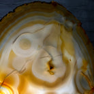 Special Large Natural Brazilian Agate Slice on a Metal Stand, 28.5" Tall #5056-0044 - Brazil GemsBrazil GemsSpecial Large Natural Brazilian Agate Slice on a Metal Stand, 28.5" Tall #5056-0044Slices on Fixed Bases5056-0044