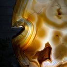 Special Large Natural Brazilian Agate Slice on a Metal Stand, 28.5" Tall #5056-0044 - Brazil GemsBrazil GemsSpecial Large Natural Brazilian Agate Slice on a Metal Stand, 28.5" Tall #5056-0044Slices on Fixed Bases5056-0044