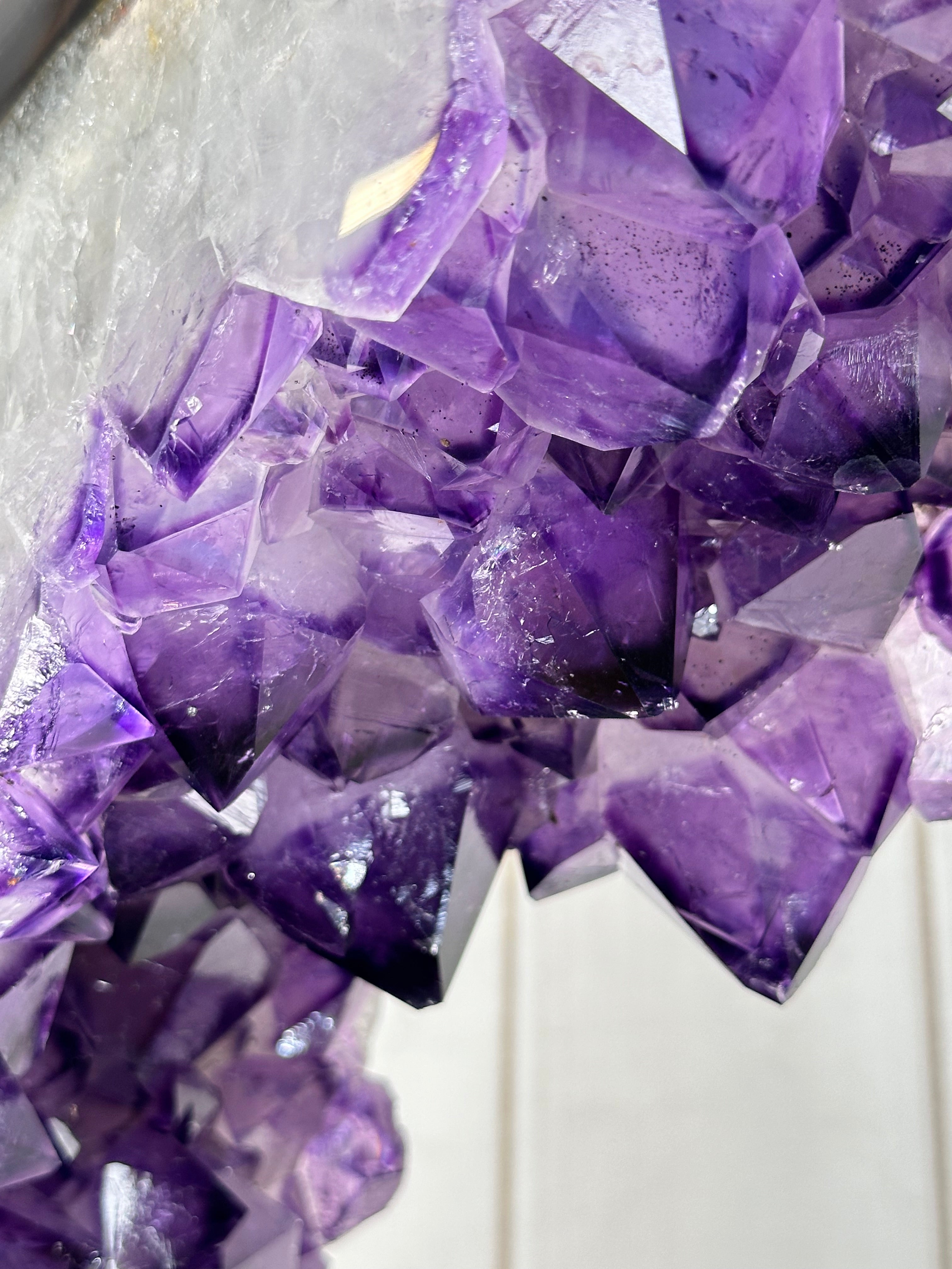 Large Super Quality Amethyst Portal, Rotating Stand, 381 lbs & 83" Tall #5604-0131 - Brazil GemsBrazil GemsLarge Super Quality Amethyst Portal, Rotating Stand, 381 lbs & 83" Tall #5604-0131Portals on Rotating Bases5604-0131