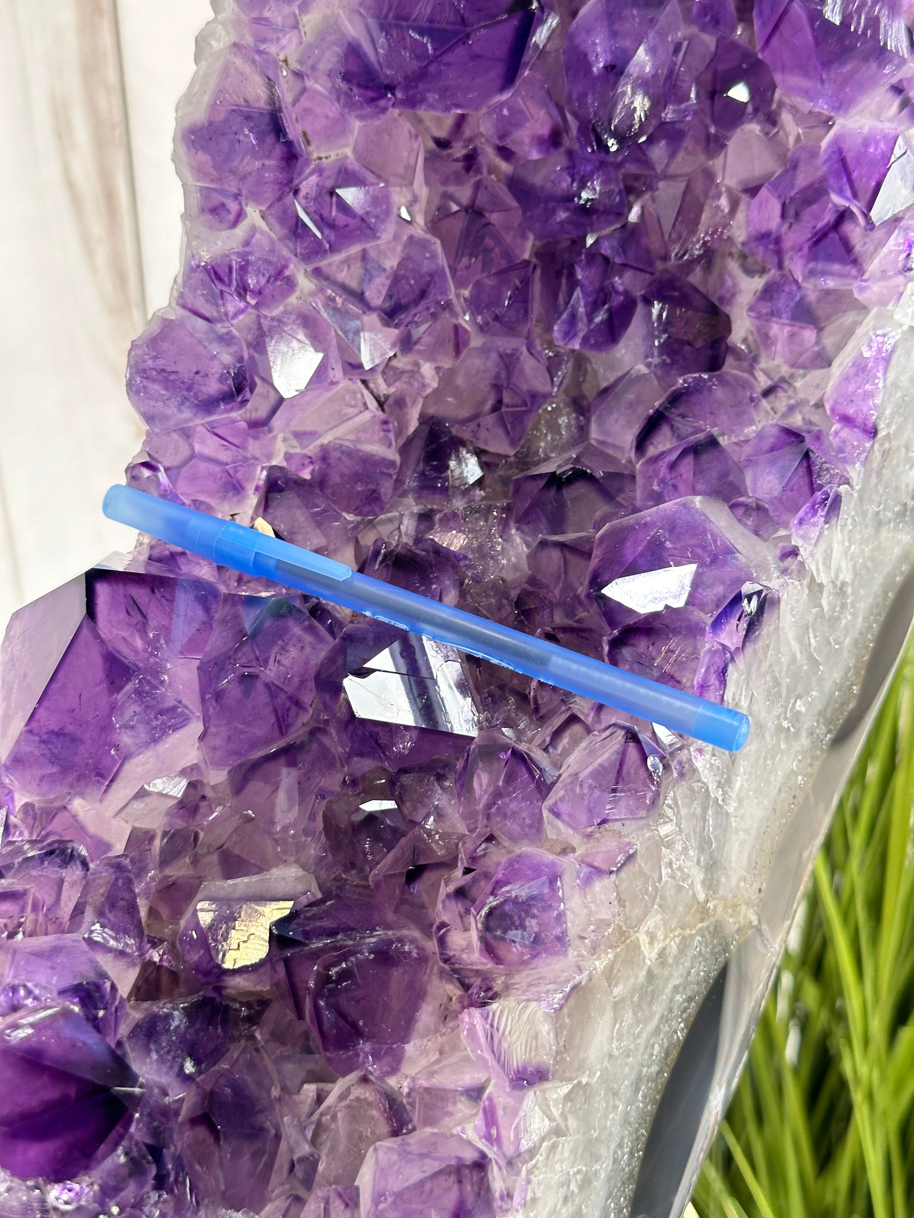 Large Super Quality Amethyst Portal, Rotating Stand, 381 lbs & 83" Tall #5604-0131 - Brazil GemsBrazil GemsLarge Super Quality Amethyst Portal, Rotating Stand, 381 lbs & 83" Tall #5604-0131Portals on Rotating Bases5604-0131