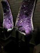 Large Super Quality Amethyst Wings on a Metal Stand, 503 lbs, 71" Tall #5493-0046 - Brazil GemsBrazil GemsLarge Super Quality Amethyst Wings on a Metal Stand, 503 lbs, 71" Tall #5493-0046Amethyst Butterfly Wings5493-0046