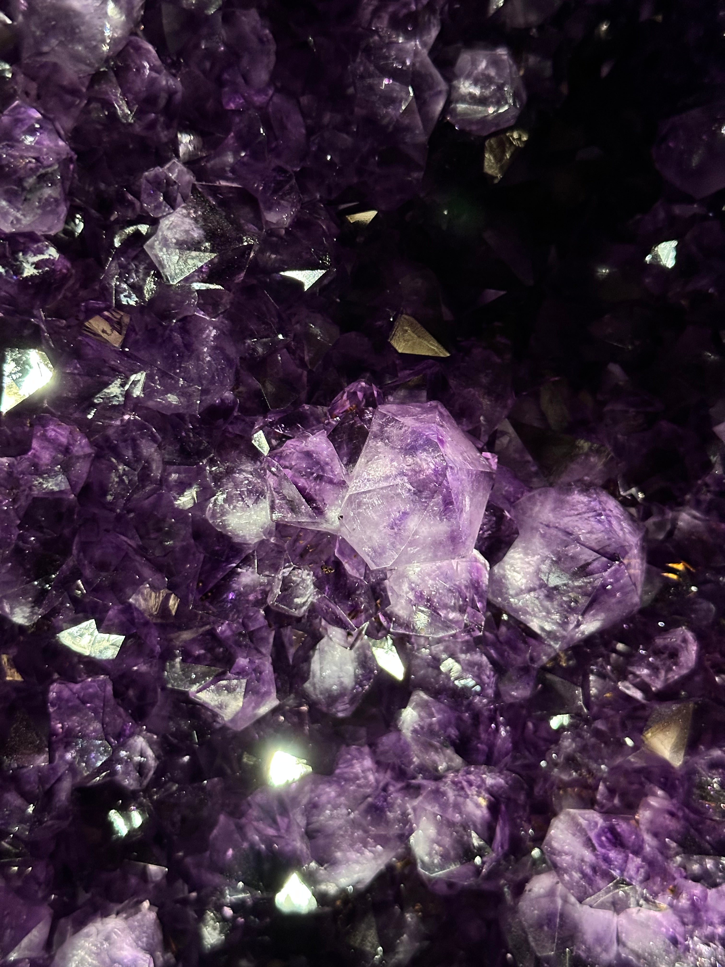 Large Super Quality Amethyst Wings on a Metal Stand, 503 lbs, 71" Tall #5493-0046 - Brazil GemsBrazil GemsLarge Super Quality Amethyst Wings on a Metal Stand, 503 lbs, 71" Tall #5493-0046Amethyst Butterfly Wings5493-0046