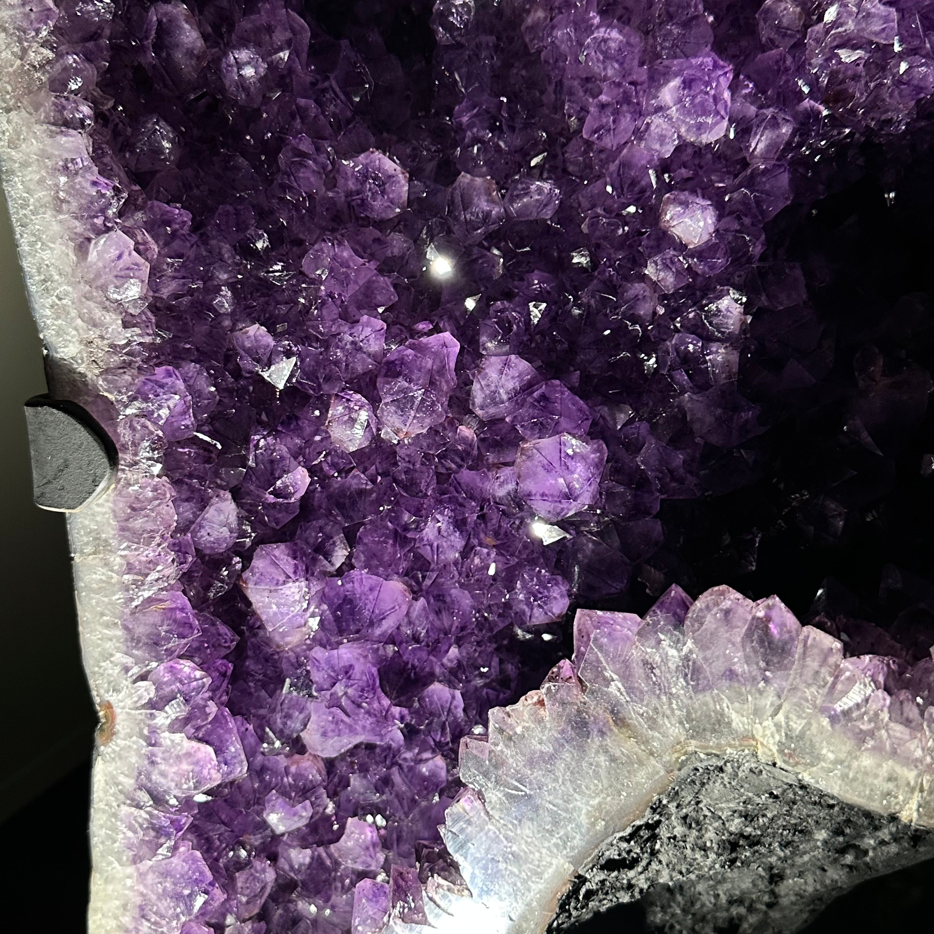 Extra Plus Quality Amethyst Wings on a Metal Stand, 178 lbs, 36" Tall #5493-0040 - Brazil GemsBrazil GemsExtra Plus Quality Amethyst Wings on a Metal Stand, 178 lbs, 36" Tall #5493-0040Amethyst Butterfly Wings5493-0040