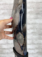 Super Quality Amethyst Portal, Rotating Stand, 185 lbs & 71" tall #5604-0130 - Brazil GemsBrazil GemsSuper Quality Amethyst Portal, Rotating Stand, 185 lbs & 71" tall #5604-0130Portals on Rotating Bases5604-0130