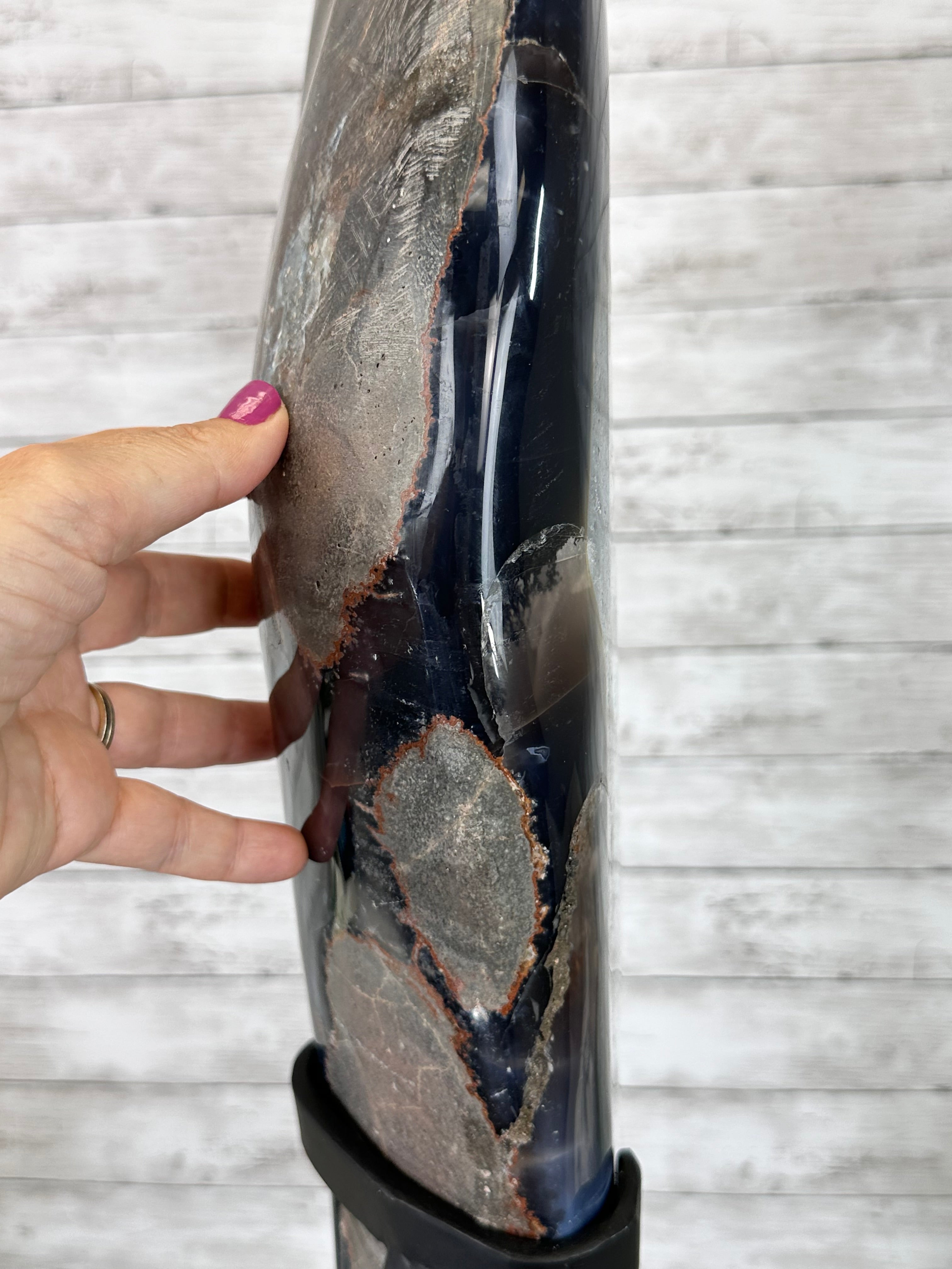 Super Quality Amethyst Portal, Rotating Stand, 185 lbs & 71" tall #5604-0130 - Brazil GemsBrazil GemsSuper Quality Amethyst Portal, Rotating Stand, 185 lbs & 71" tall #5604-0130Portals on Rotating Bases5604-0130