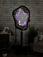 Super Quality Amethyst Portal, Rotating Stand, 185 lbs & 71" tall #5604-0130 - Brazil GemsBrazil GemsSuper Quality Amethyst Portal, Rotating Stand, 185 lbs & 71" tall #5604-0130Portals on Rotating Bases5604-0130