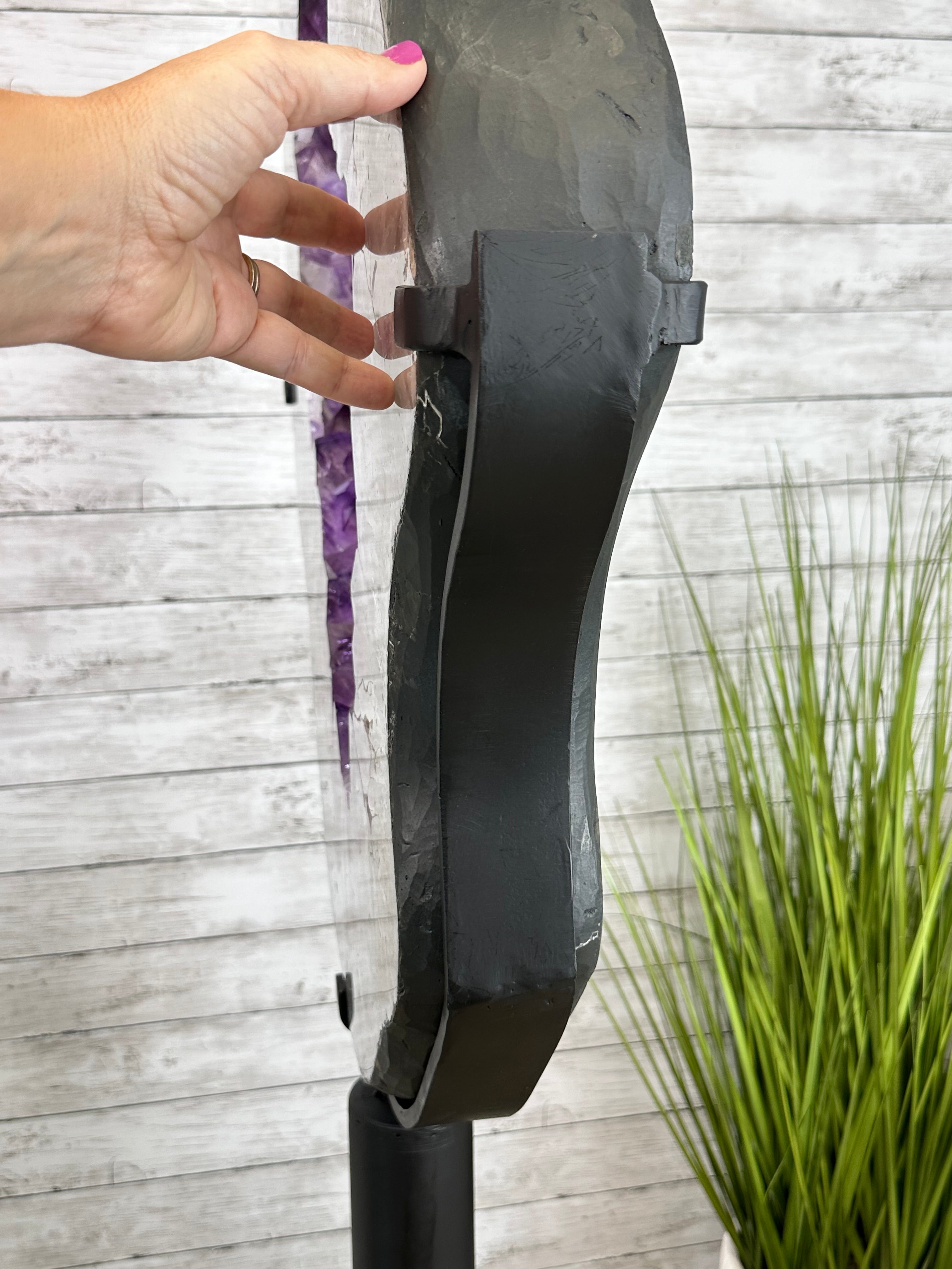 Super Quality Amethyst Portal, Rotating Stand, 170 lbs & 73" Tall #5604-0132 - Brazil GemsBrazil GemsSuper Quality Amethyst Portal, Rotating Stand, 170 lbs & 73" Tall #5604-0132Portals on Rotating Bases5604-0132