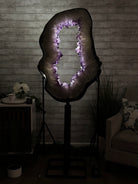 Super Quality Amethyst Portal, Rotating Stand, 170 lbs & 73" Tall #5604-0132 - Brazil GemsBrazil GemsSuper Quality Amethyst Portal, Rotating Stand, 170 lbs & 73" Tall #5604-0132Portals on Rotating Bases5604-0132