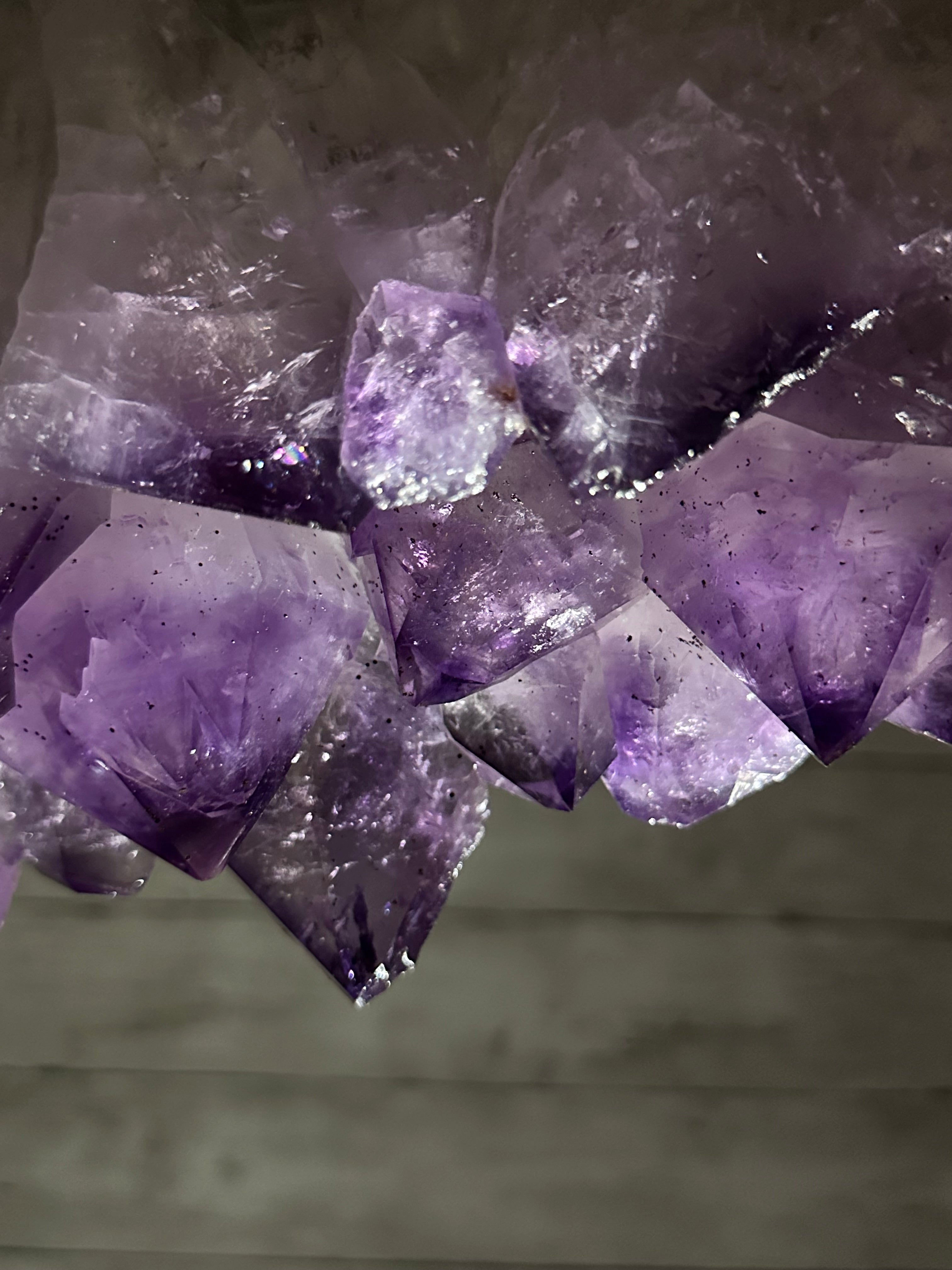 Super Quality Amethyst Portal, Rotating Stand, 170 lbs & 73" Tall #5604-0132 - Brazil GemsBrazil GemsSuper Quality Amethyst Portal, Rotating Stand, 170 lbs & 73" Tall #5604-0132Portals on Rotating Bases5604-0132