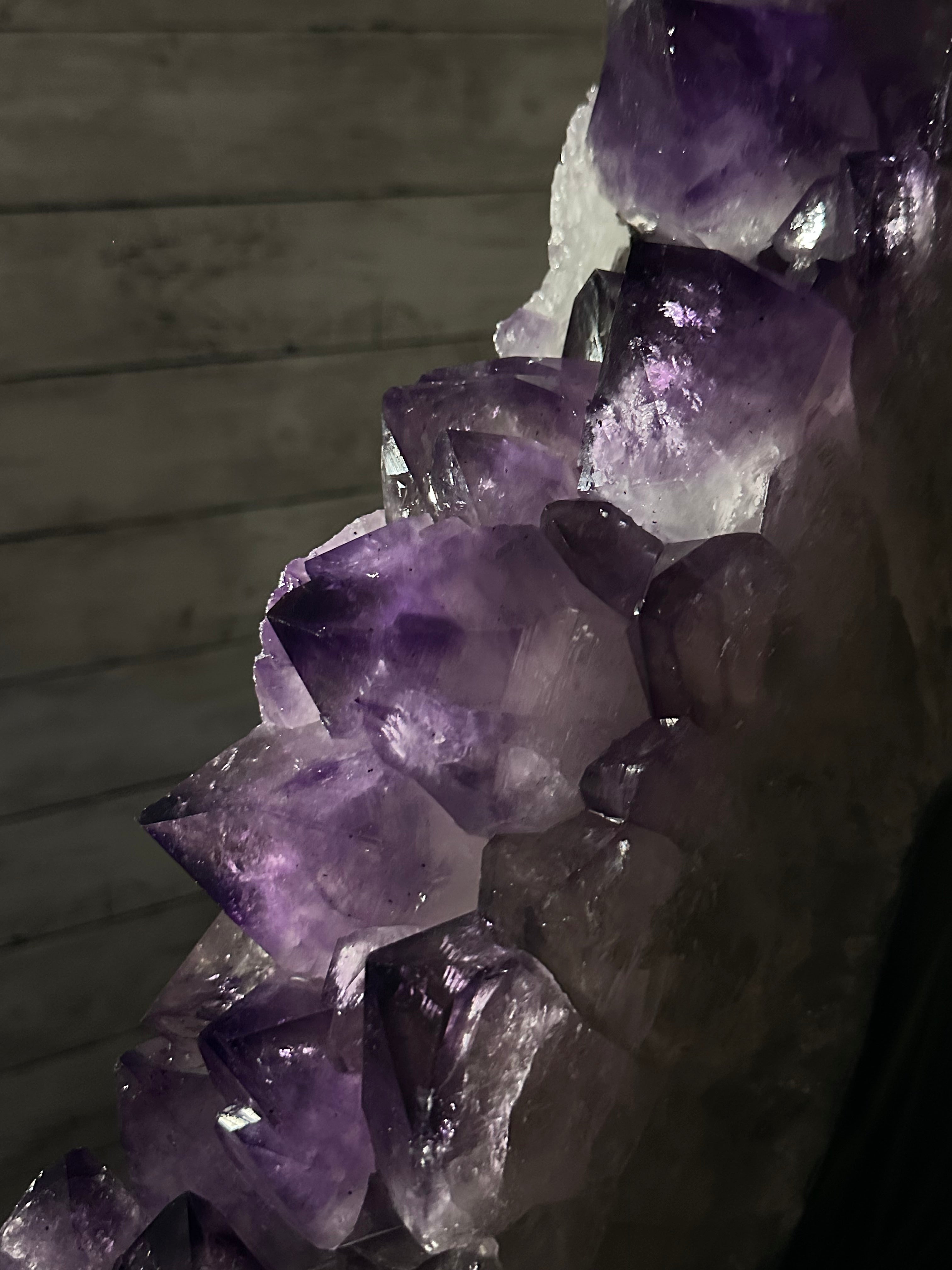 Super Quality Amethyst Portal, Rotating Stand, 170 lbs & 73" Tall #5604-0132 - Brazil GemsBrazil GemsSuper Quality Amethyst Portal, Rotating Stand, 170 lbs & 73" Tall #5604-0132Portals on Rotating Bases5604-0132