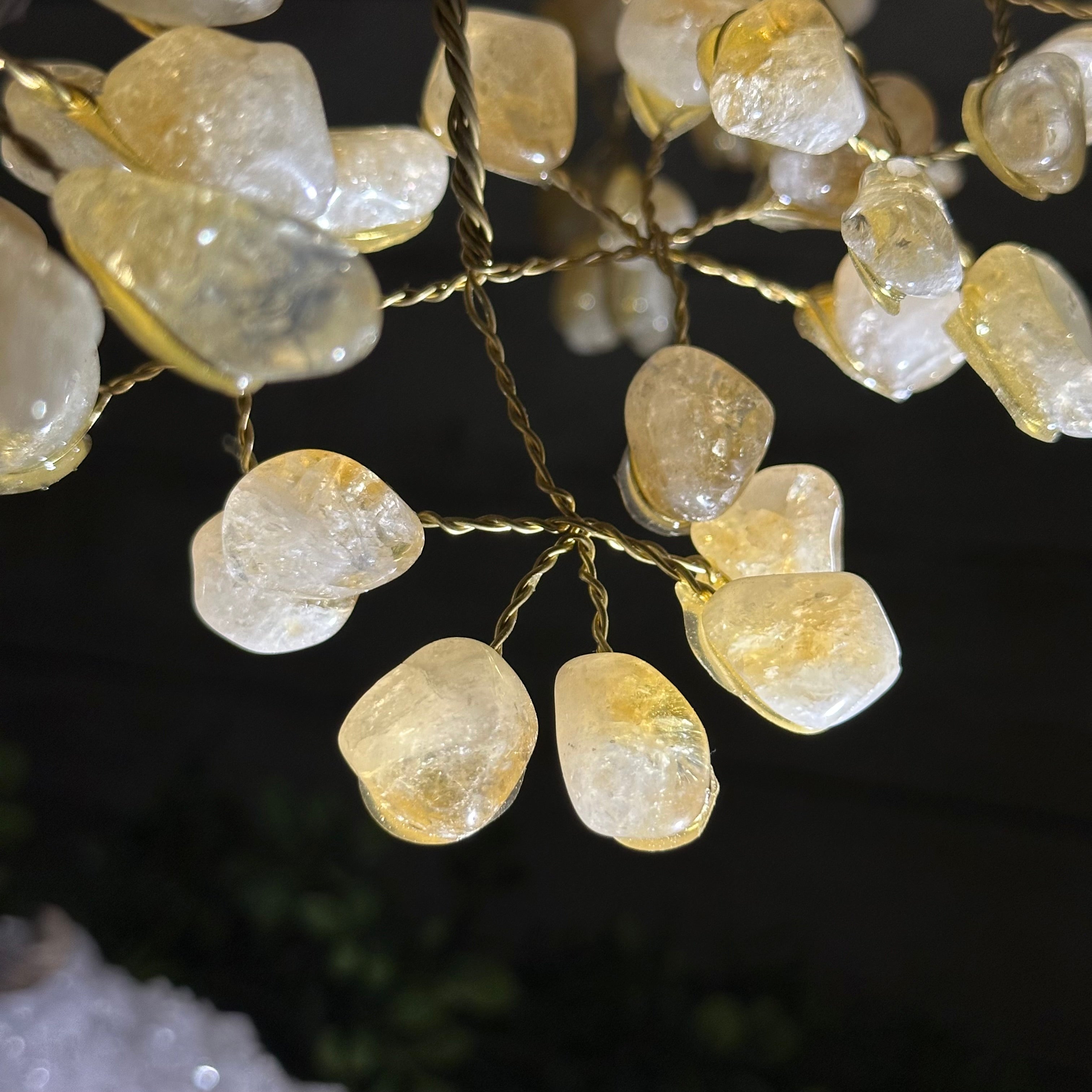 20" Tall Citrine Gemstone Tree on an Amethyst Base, 540 gems #5406CI-019 - Brazil GemsBrazil Gems20" Tall Citrine Gemstone Tree on an Amethyst Base, 540 gems #5406CI-019Gemstone Trees5406CI-019