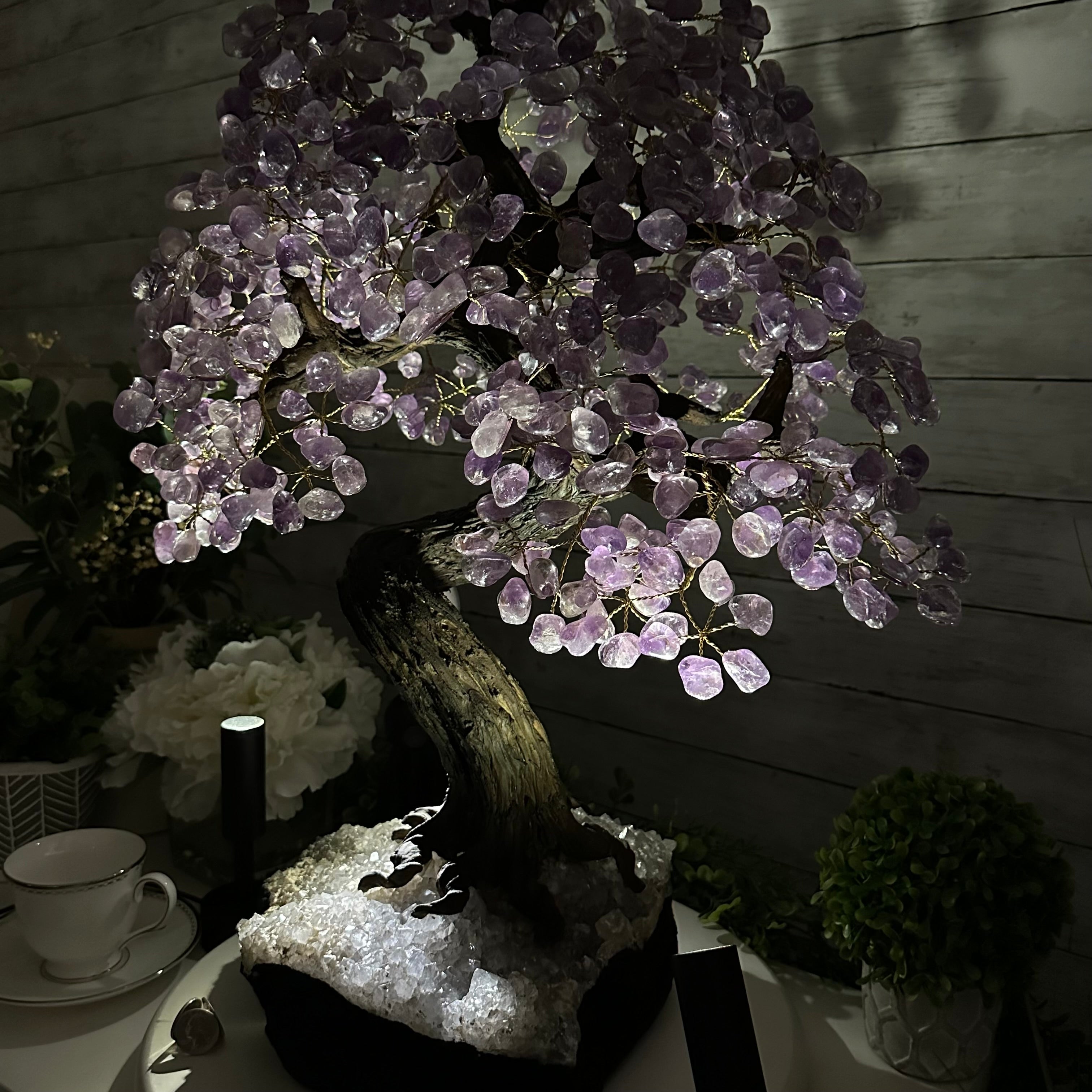 25" Tall Large Amethyst Gemstone Tree on an Amethyst Base, 720 gems #5407AM-035 - Brazil GemsBrazil Gems25" Tall Large Amethyst Gemstone Tree on an Amethyst Base, 720 gems #5407AM-035Gemstone Trees5407AM-035