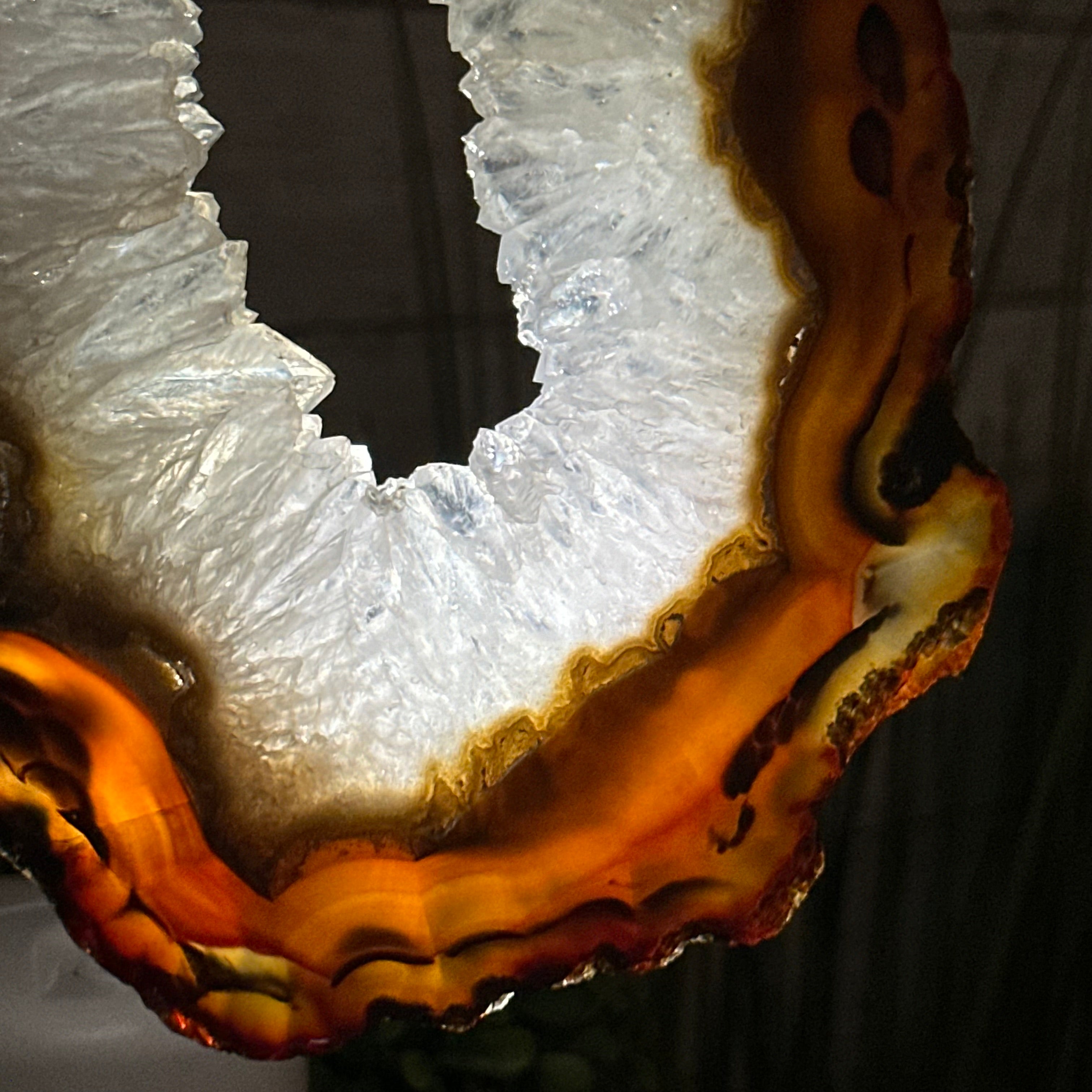 Natural Brazilian Agate "Butterfly Wings", 15" Tall #5050NA-083 - Brazil GemsBrazil GemsNatural Brazilian Agate "Butterfly Wings", 15" Tall #5050NA-083Agate Butterfly Wings5050NA-083