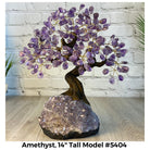 Amethyst 14" Tall Handmade Gemstone Tree on a Crystal base, 180 Gems #5404AMTH - Brazil GemsBrazil GemsAmethyst 14" Tall Handmade Gemstone Tree on a Crystal base, 180 Gems #5404AMTHGemstone Trees5404AMTH