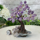 Amethyst 7" Tall Handmade Gemstone Tree on a Crystal base, 60 Gems #5402AMTH - Brazil GemsBrazil GemsAmethyst 7" Tall Handmade Gemstone Tree on a Crystal base, 60 Gems #5402AMTHGemstone Trees5402AMTH