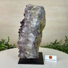 Amethyst Cluster on a Metal Base, 11.6 lbs & 8.8" Tall #5491D - 0234 - Brazil GemsBrazil GemsAmethyst Cluster on a Metal Base, 11.6 lbs & 8.8" Tall #5491D - 0234Clusters on Fixed Bases5491D - 0234