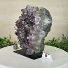 Amethyst Cluster on a Metal Base, 11.6 lbs & 8.8" Tall #5491D - 0234 - Brazil GemsBrazil GemsAmethyst Cluster on a Metal Base, 11.6 lbs & 8.8" Tall #5491D - 0234Clusters on Fixed Bases5491D - 0234