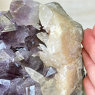 Amethyst Cluster on a Metal Base, 13 lbs & 9.9" Tall #5491 - 0215 - Brazil GemsBrazil GemsAmethyst Cluster on a Metal Base, 13 lbs & 9.9" Tall #5491 - 0215Clusters on Fixed Bases5491 - 0215