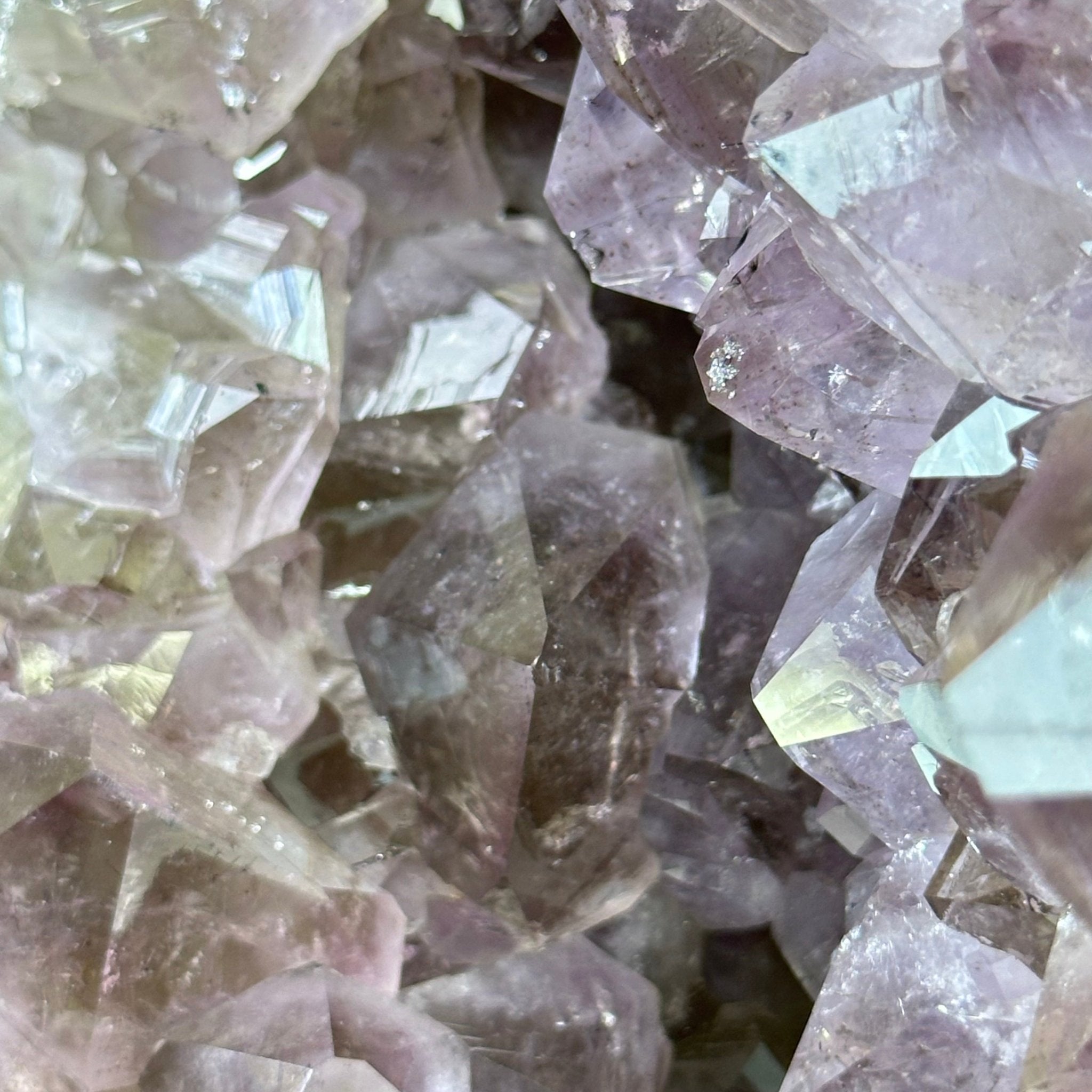 Amethyst Cluster on a Metal Base, 13 lbs & 9.9" Tall #5491 - 0215 - Brazil GemsBrazil GemsAmethyst Cluster on a Metal Base, 13 lbs & 9.9" Tall #5491 - 0215Clusters on Fixed Bases5491 - 0215