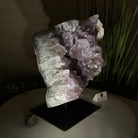Amethyst Cluster on a Metal Base, 13 lbs & 9.9" Tall #5491 - 0215 - Brazil GemsBrazil GemsAmethyst Cluster on a Metal Base, 13 lbs & 9.9" Tall #5491 - 0215Clusters on Fixed Bases5491 - 0215