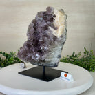 Amethyst Cluster on a Metal Base, 13 lbs & 9.9" Tall #5491 - 0215 - Brazil GemsBrazil GemsAmethyst Cluster on a Metal Base, 13 lbs & 9.9" Tall #5491 - 0215Clusters on Fixed Bases5491 - 0215