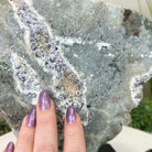 Amethyst Cluster on a Metal Base, 13 lbs & 9.9" Tall #5491 - 0215 - Brazil GemsBrazil GemsAmethyst Cluster on a Metal Base, 13 lbs & 9.9" Tall #5491 - 0215Clusters on Fixed Bases5491 - 0215