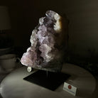 Amethyst Cluster on a Metal Base, 13 lbs & 9.9" Tall #5491 - 0215 - Brazil GemsBrazil GemsAmethyst Cluster on a Metal Base, 13 lbs & 9.9" Tall #5491 - 0215Clusters on Fixed Bases5491 - 0215