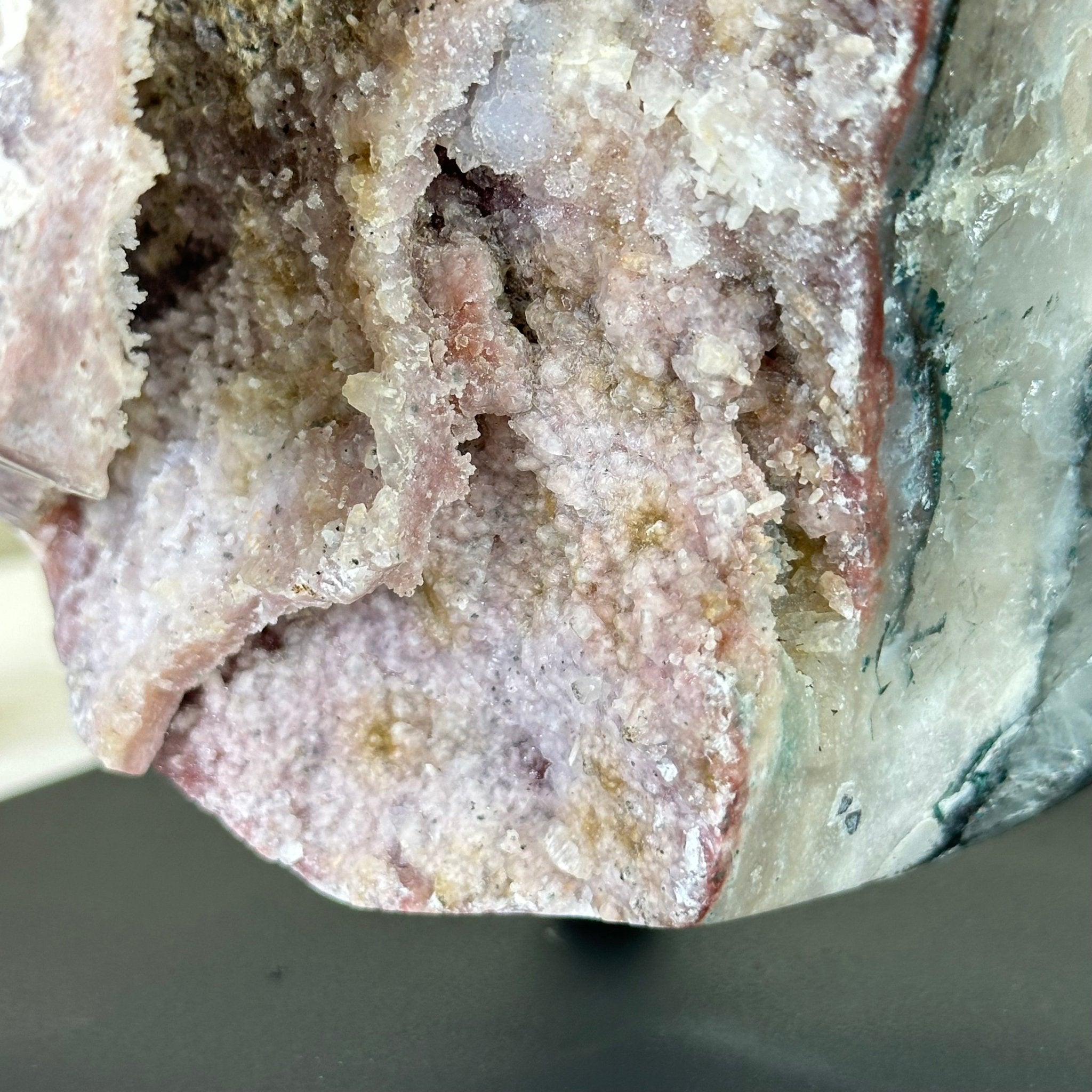 Amethyst Cluster on a Metal Base, 13.2 lbs & 9.1" Tall #5491 - 0216 - Brazil GemsBrazil GemsAmethyst Cluster on a Metal Base, 13.2 lbs & 9.1" Tall #5491 - 0216Clusters on Fixed Bases5491 - 0216