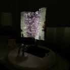 Amethyst Cluster on a Metal Base, 21.8 lbs & 13.2" Tall #5491 - 0242 - Brazil GemsBrazil GemsAmethyst Cluster on a Metal Base, 21.8 lbs & 13.2" Tall #5491 - 0242Clusters on Fixed Bases5491 - 0242