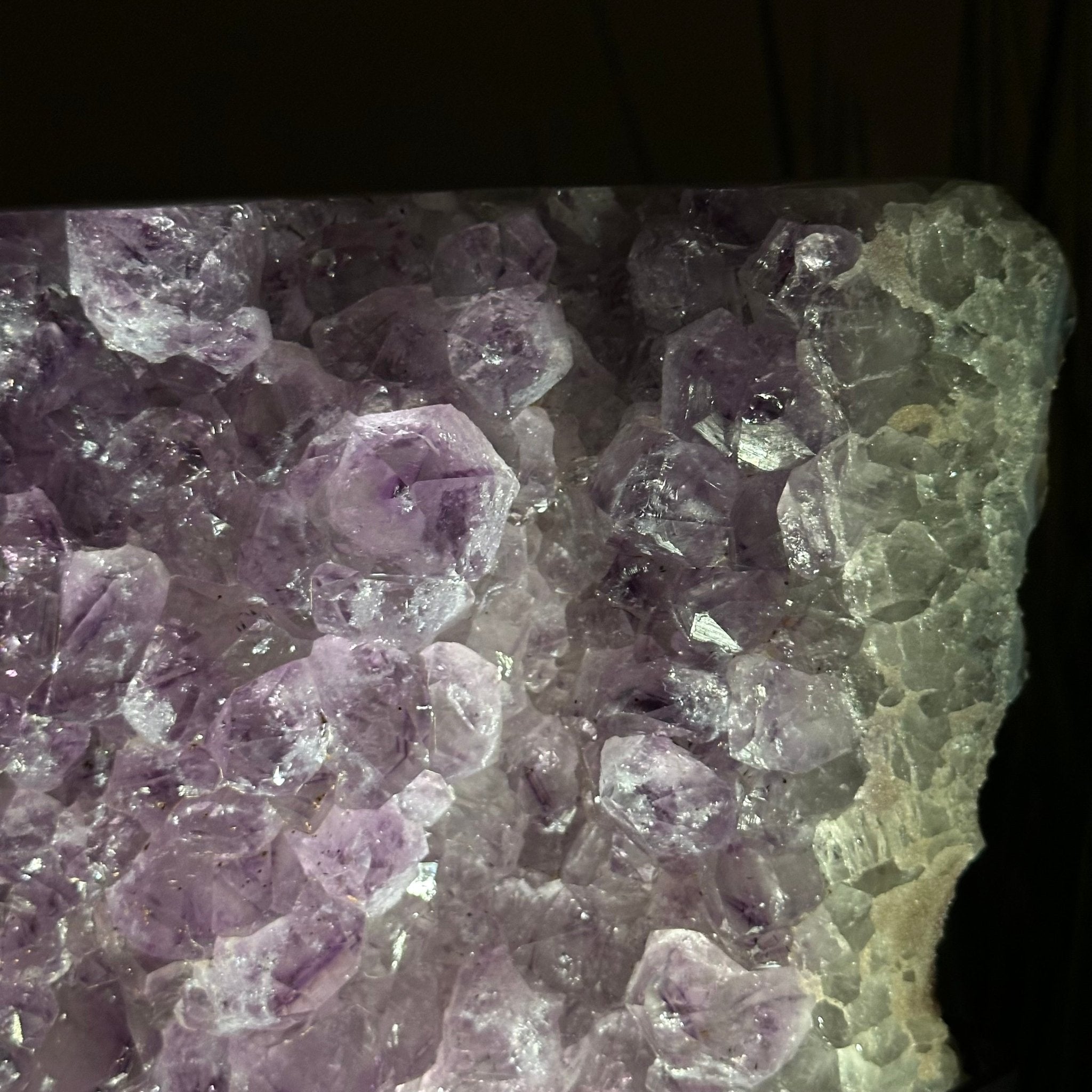Amethyst Cluster on a Metal Base, 21.8 lbs & 13.2" Tall #5491 - 0242 - Brazil GemsBrazil GemsAmethyst Cluster on a Metal Base, 21.8 lbs & 13.2" Tall #5491 - 0242Clusters on Fixed Bases5491 - 0242