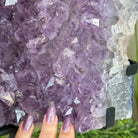 Amethyst Cluster on a Metal Base, 21.8 lbs & 13.2" Tall #5491 - 0242 - Brazil GemsBrazil GemsAmethyst Cluster on a Metal Base, 21.8 lbs & 13.2" Tall #5491 - 0242Clusters on Fixed Bases5491 - 0242