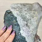 Amethyst Cluster on a Metal Base, 23.8 lbs & 15.9" Tall, #5491 - 0217 - Brazil GemsBrazil GemsAmethyst Cluster on a Metal Base, 23.8 lbs & 15.9" Tall, #5491 - 0217Clusters on Fixed Bases5491 - 02107