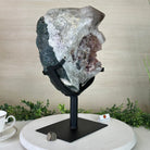 Amethyst Cluster on a Metal Base, 23.8 lbs & 15.9" Tall, #5491 - 0217 - Brazil GemsBrazil GemsAmethyst Cluster on a Metal Base, 23.8 lbs & 15.9" Tall, #5491 - 0217Clusters on Fixed Bases5491 - 02107