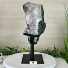 Amethyst Cluster on a Metal Base, 23.8 lbs & 15.9" Tall, #5491 - 0217 - Brazil GemsBrazil GemsAmethyst Cluster on a Metal Base, 23.8 lbs & 15.9" Tall, #5491 - 0217Clusters on Fixed Bases5491 - 02107