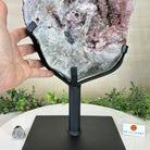 Amethyst Cluster on a Metal Base, 23.8 lbs & 15.9" Tall, #5491 - 0217 - Brazil GemsBrazil GemsAmethyst Cluster on a Metal Base, 23.8 lbs & 15.9" Tall, #5491 - 0217Clusters on Fixed Bases5491 - 02107