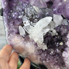 Amethyst Cluster on a Metal Base, 28.4 lbs & 17.5" Tall, #5491 - 0101 - Brazil GemsBrazil GemsAmethyst Cluster on a Metal Base, 28.4 lbs & 17.5" Tall, #5491 - 0101Clusters on Fixed Bases5491 - 0101