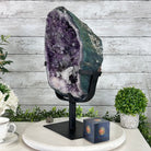 Amethyst Cluster on a Metal Base, 28.4 lbs & 17.5" Tall, #5491 - 0101 - Brazil GemsBrazil GemsAmethyst Cluster on a Metal Base, 28.4 lbs & 17.5" Tall, #5491 - 0101Clusters on Fixed Bases5491 - 0101
