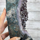Amethyst Cluster on a Metal Base, 28.8 lbs & 22.5" Tall, #5491 - 0102 - Brazil GemsBrazil GemsAmethyst Cluster on a Metal Base, 28.8 lbs & 22.5" Tall, #5491 - 0102Clusters on Fixed Bases5491 - 0102