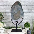 Amethyst Cluster on a Metal Base, 28.8 lbs & 22.5" Tall, #5491 - 0102 - Brazil GemsBrazil GemsAmethyst Cluster on a Metal Base, 28.8 lbs & 22.5" Tall, #5491 - 0102Clusters on Fixed Bases5491 - 0102