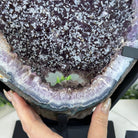 Amethyst Cluster on a Metal Base, 28.8 lbs & 22.5" Tall, #5491 - 0102 - Brazil GemsBrazil GemsAmethyst Cluster on a Metal Base, 28.8 lbs & 22.5" Tall, #5491 - 0102Clusters on Fixed Bases5491 - 0102