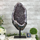 Amethyst Cluster on a Metal Base, 28.8 lbs & 22.5" Tall, #5491 - 0102 - Brazil GemsBrazil GemsAmethyst Cluster on a Metal Base, 28.8 lbs & 22.5" Tall, #5491 - 0102Clusters on Fixed Bases5491 - 0102