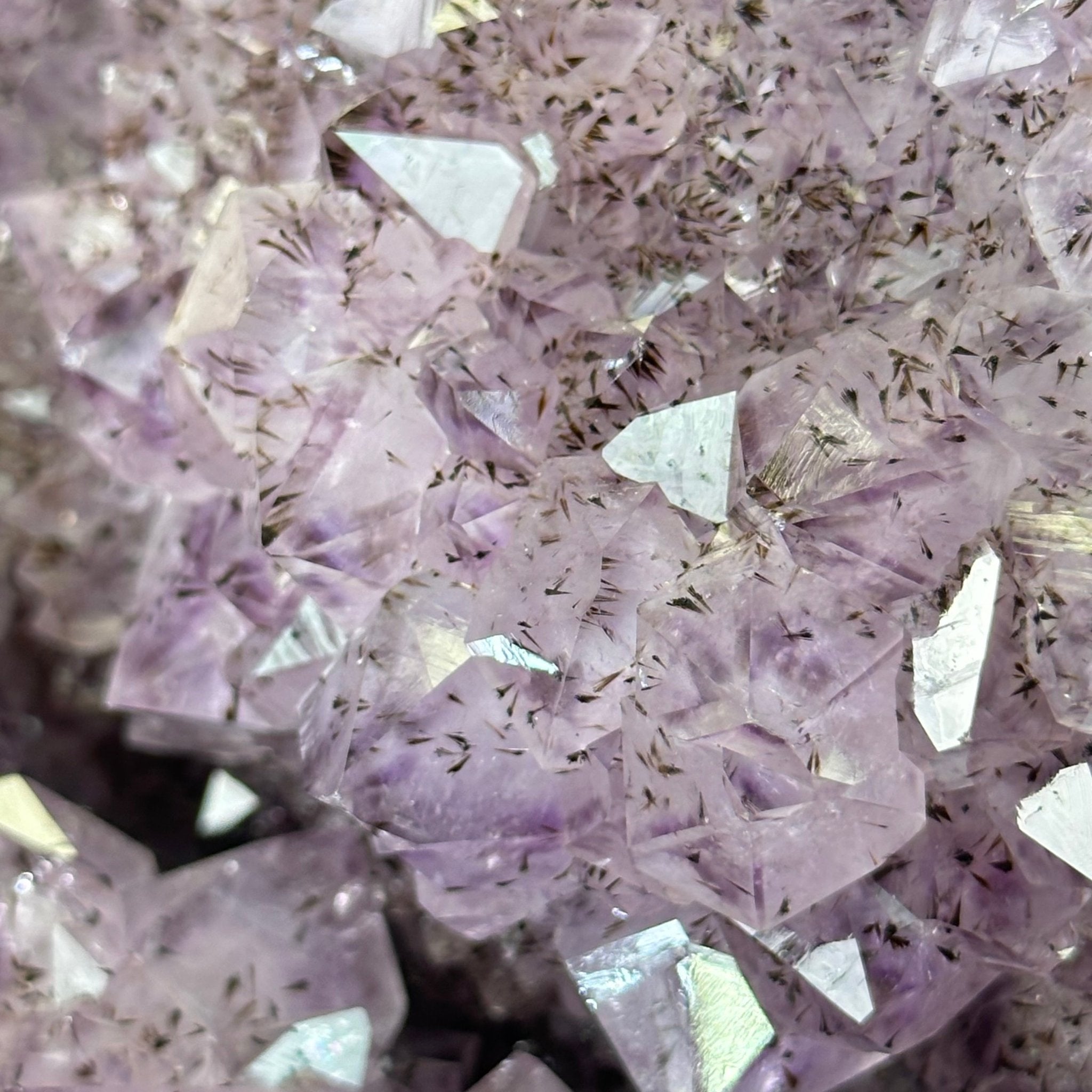 Amethyst Cluster on a Metal Base, 29.3 lbs & 16.6" Tall #5491 - 0244 - Brazil GemsBrazil GemsAmethyst Cluster on a Metal Base, 29.3 lbs & 16.6" Tall #5491 - 0244Clusters on Fixed Bases5491 - 0244