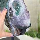 Amethyst Cluster on a Metal Base, 29.3 lbs & 16.6" Tall #5491 - 0244 - Brazil GemsBrazil GemsAmethyst Cluster on a Metal Base, 29.3 lbs & 16.6" Tall #5491 - 0244Clusters on Fixed Bases5491 - 0244