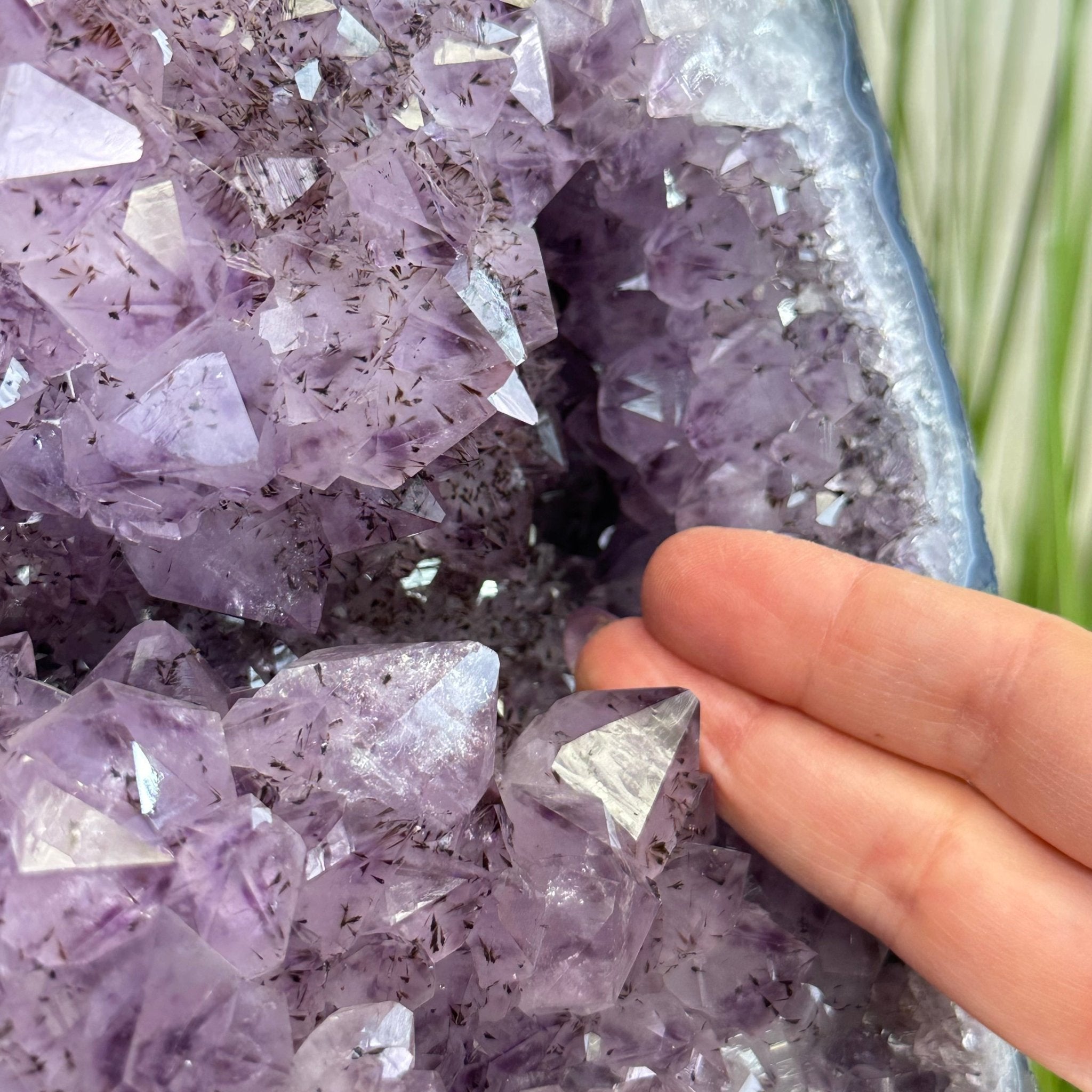Amethyst Cluster on a Metal Base, 29.3 lbs & 16.6" Tall #5491 - 0244 - Brazil GemsBrazil GemsAmethyst Cluster on a Metal Base, 29.3 lbs & 16.6" Tall #5491 - 0244Clusters on Fixed Bases5491 - 0244
