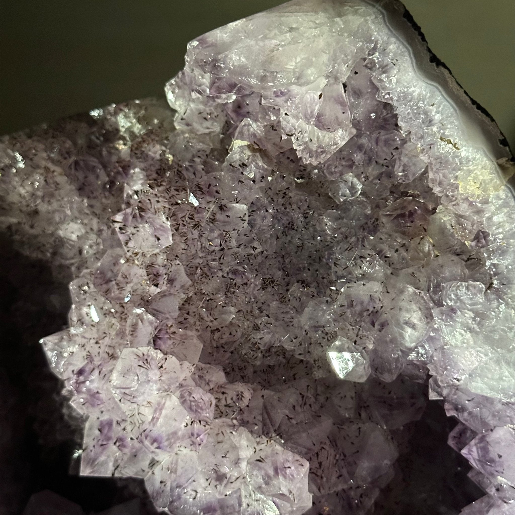 Amethyst Cluster on a Metal Base, 29.3 lbs & 16.6" Tall #5491 - 0244 - Brazil GemsBrazil GemsAmethyst Cluster on a Metal Base, 29.3 lbs & 16.6" Tall #5491 - 0244Clusters on Fixed Bases5491 - 0244